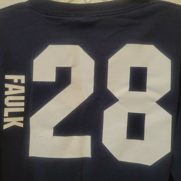 St Louis LA Rams Football 28 Marshall Faulk T-Shirt XL NFL Players Inc Blue - Picture 4 of 6